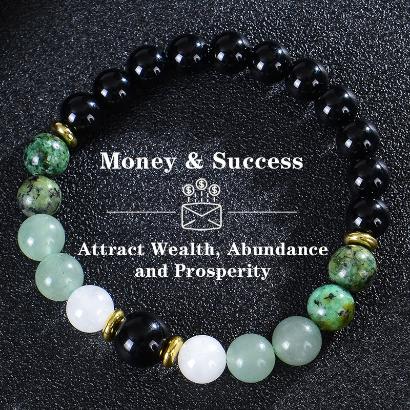 Bohemian Rainbow Stone Tiger Eye Crystal Bracelet