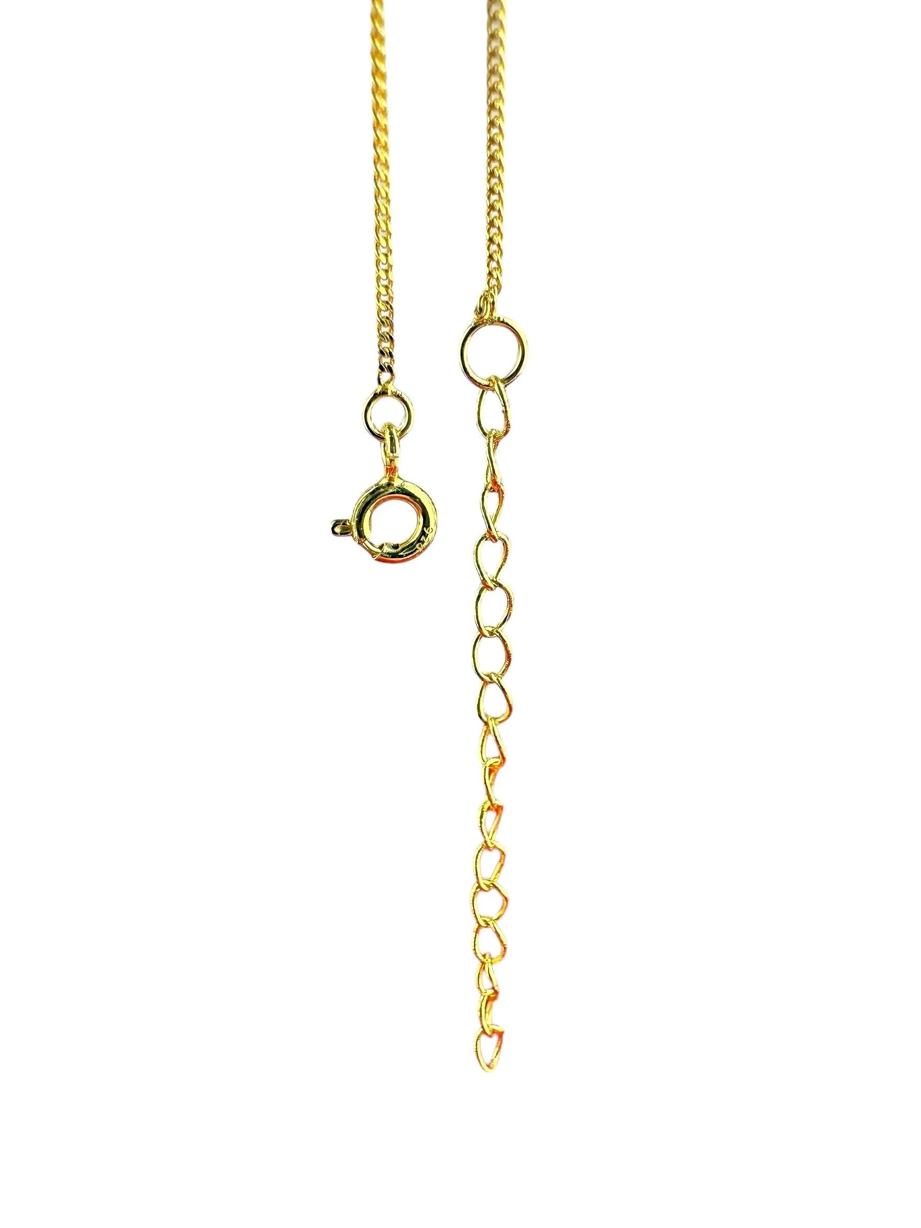 925 Sterling Silver Gold Plated Nature Inspired Dragonfly & Leaf Necklace